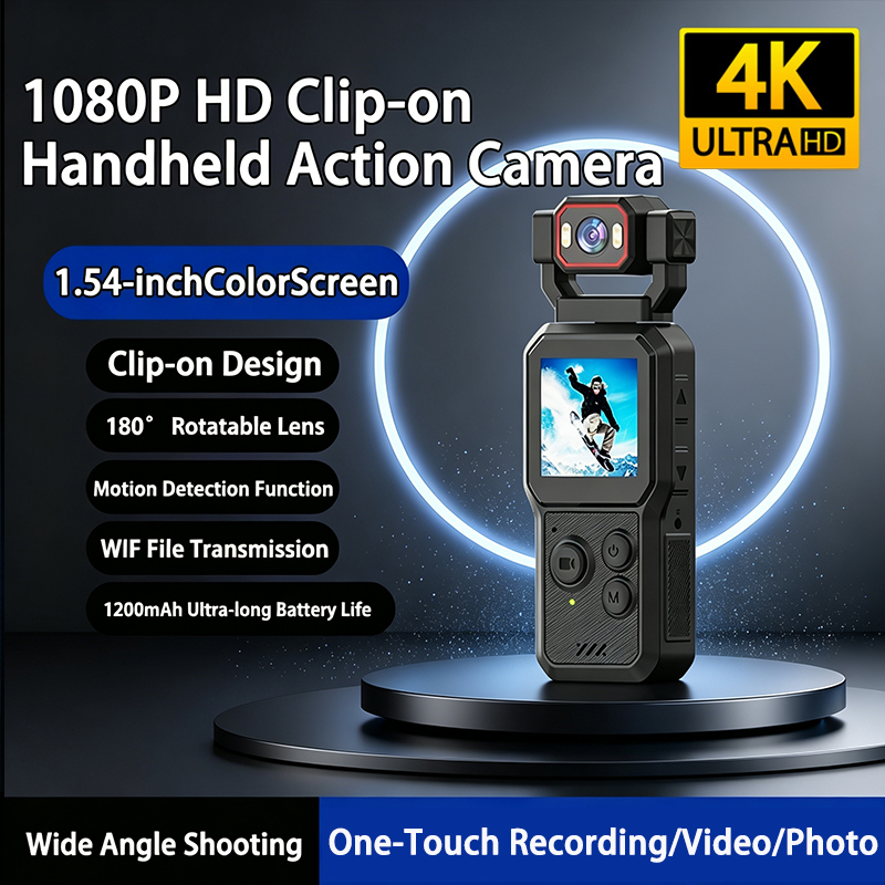 Sports Equipment Video - 4K sportcamera uitgerust met een 1,54-inch