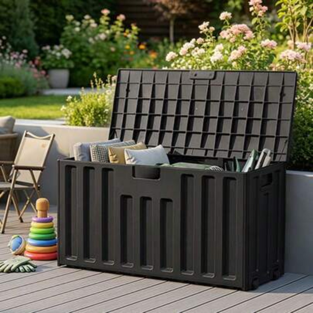 Buitenopslagcontainer met grot - Sports Equipment Organizer recensie en prijs