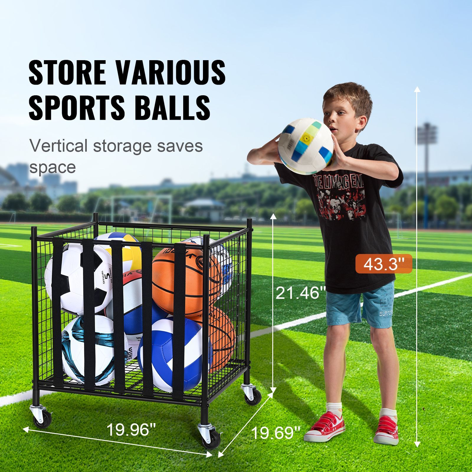 Opbergwagen voor sportballen,  - Sports Equipment Organizer recensie en prijs