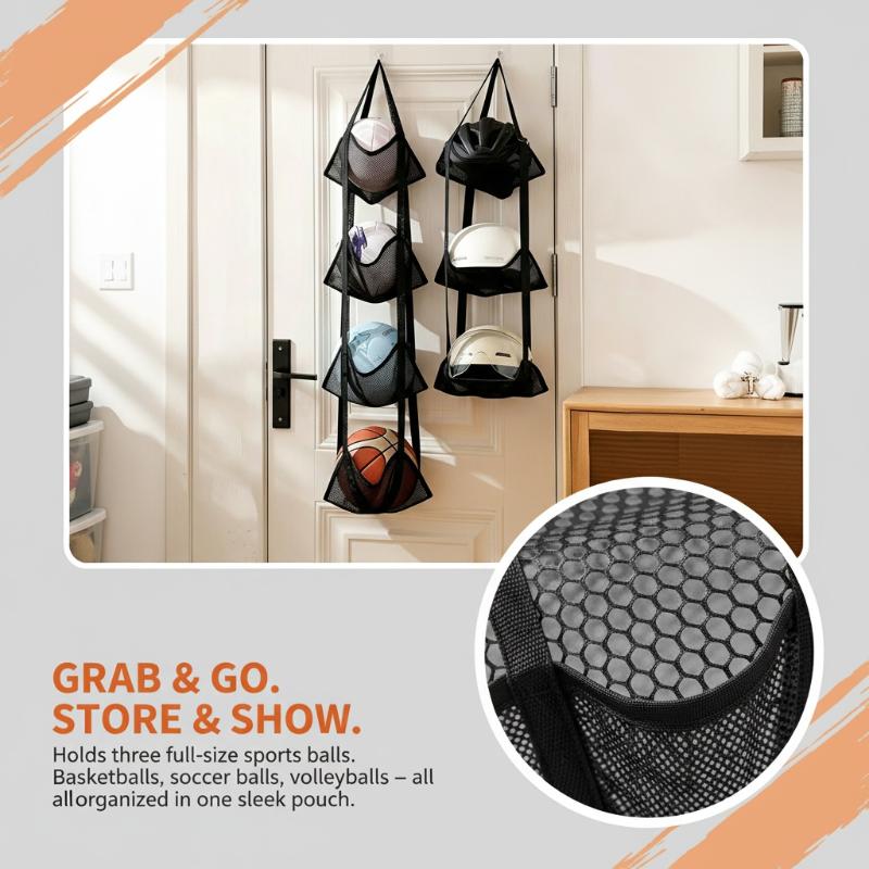 Aan de muur gemonteerde basket - Sports Equipment Organizer recensie en prijs
