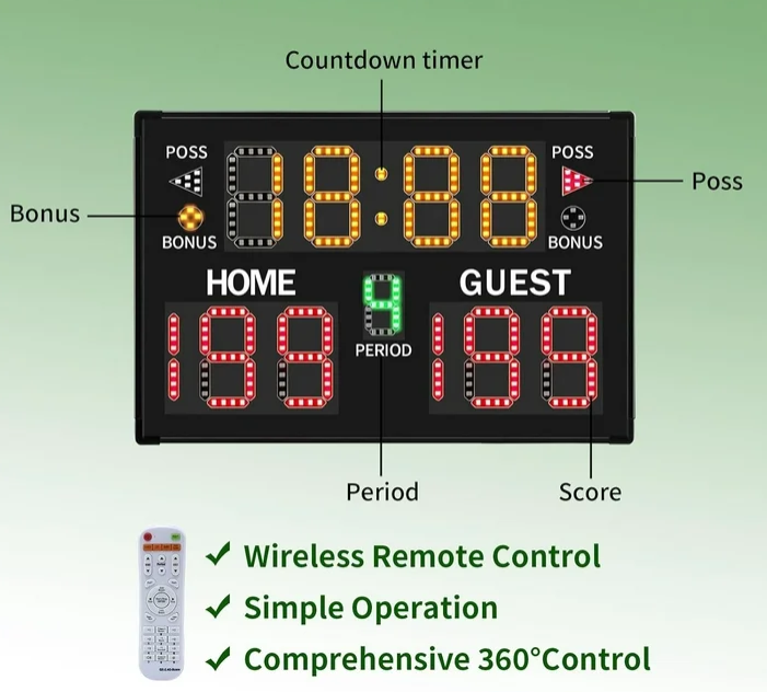 Elektronisch scorebord met lic - Sports Equipment Video recensie en prijs