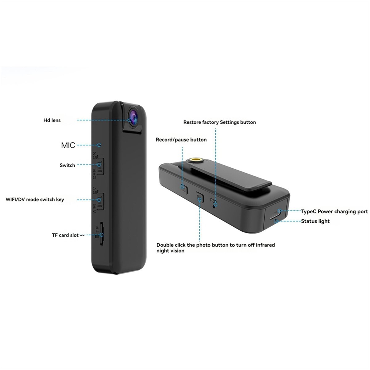 NIEUWE WIFI draagbare recorder - Sports Equipment Video recensie en prijs
