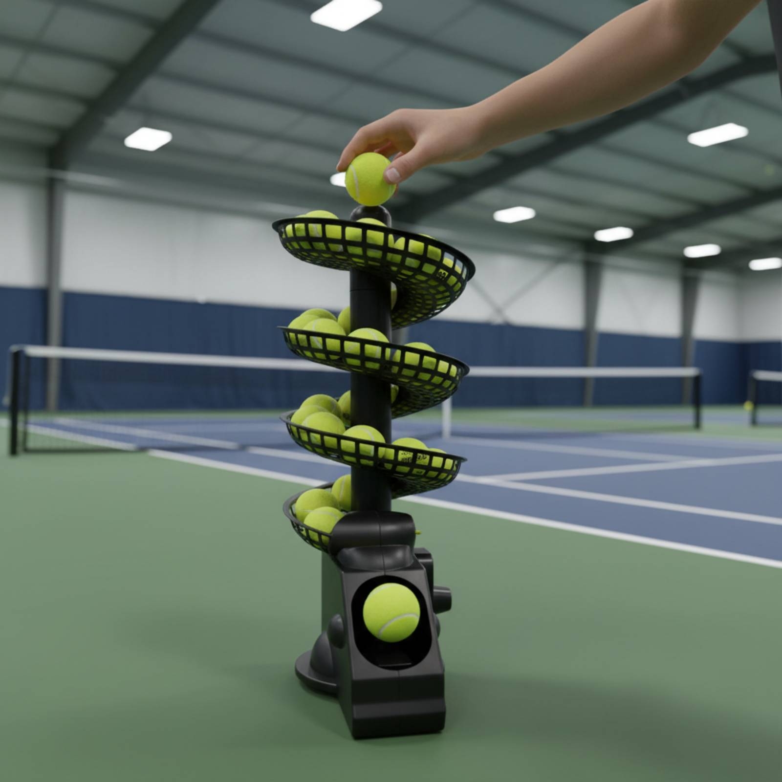Draagbare tennisbalmachine met - Sports Equipment For Tennis recensie en prijs